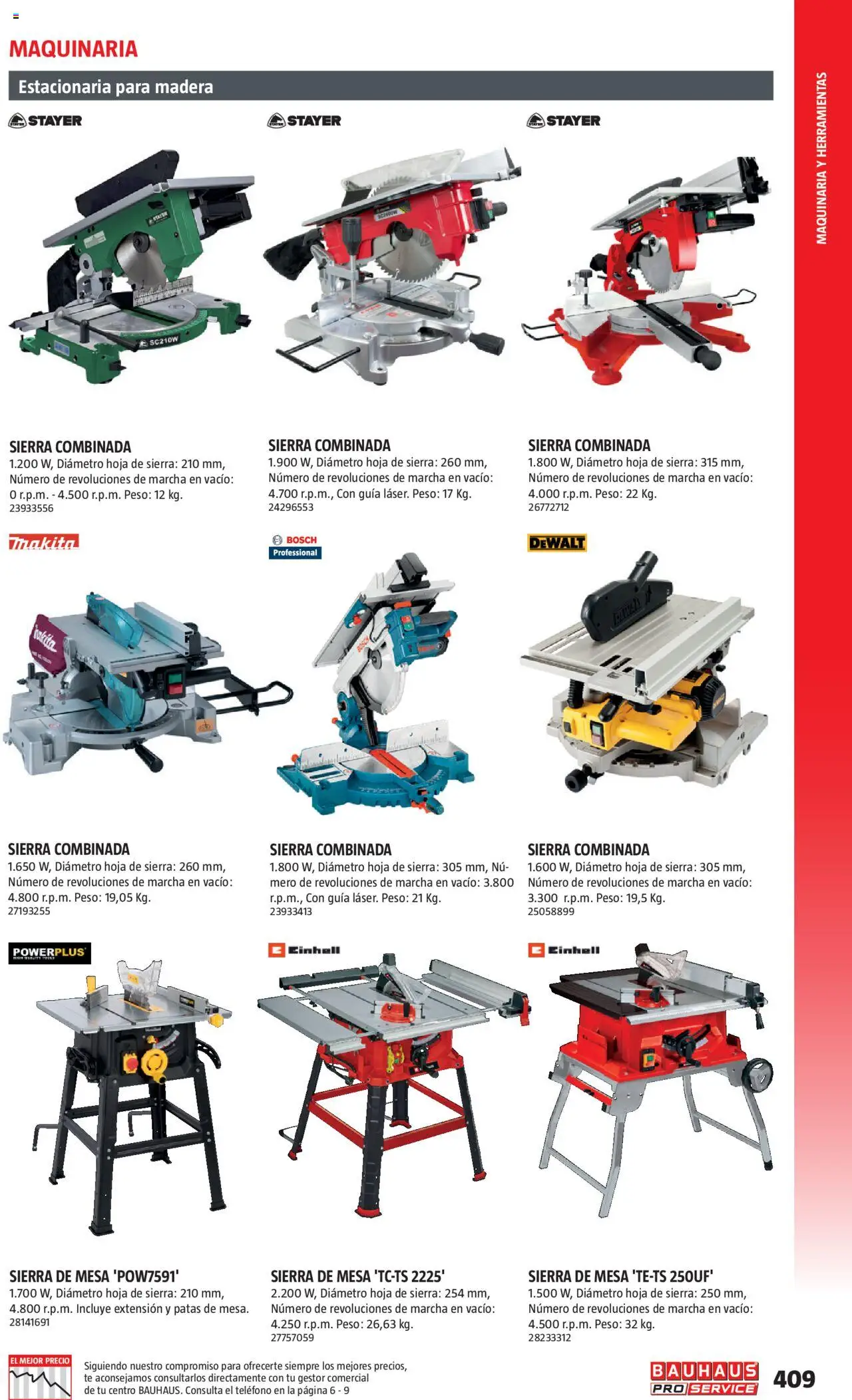 Bauhaus - ProService  - Página de 409 - Válido desde 24/02/2025