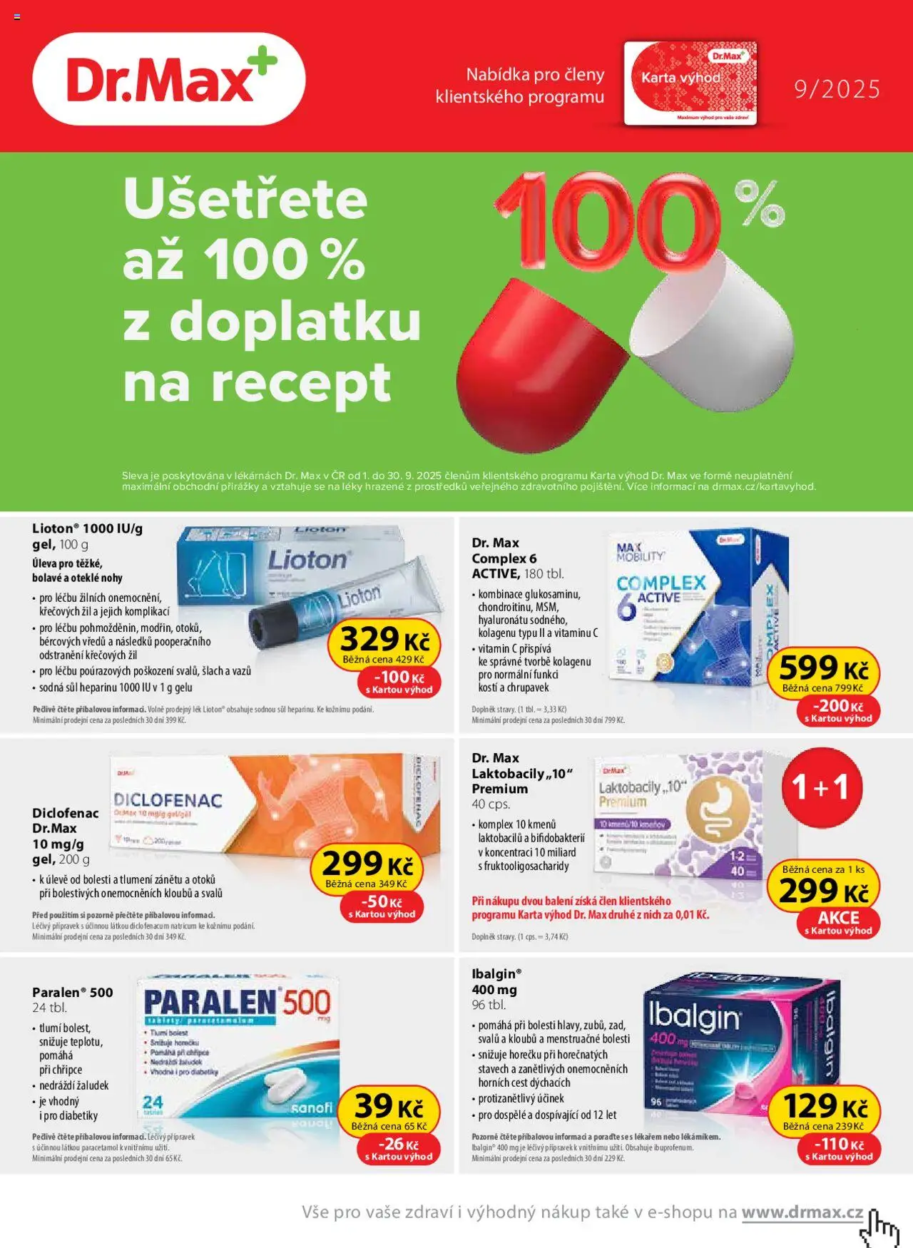 Dr. Max leták - strana 1- platný od 01.09.2025