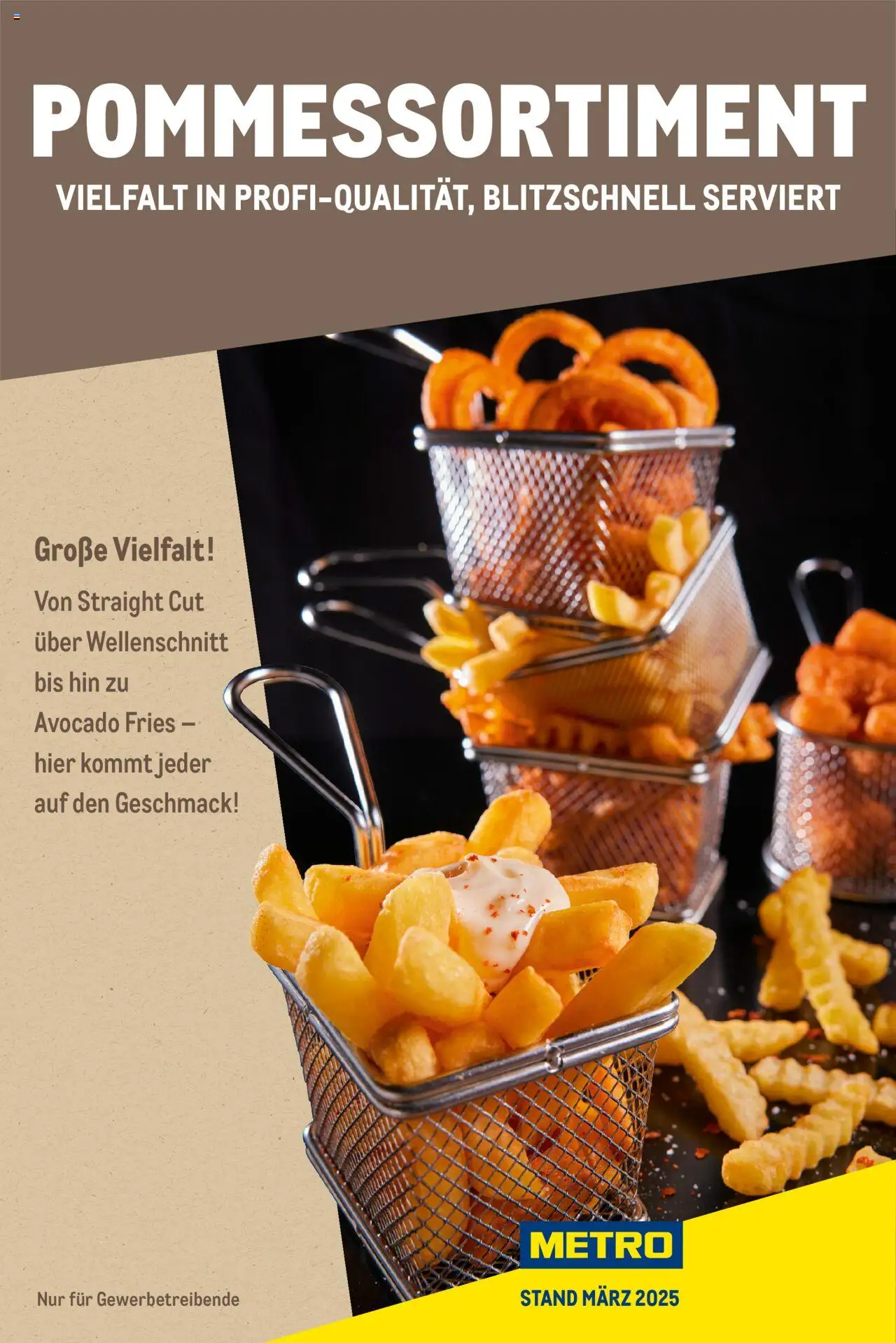 Metro - Pommessortiment - Seite 1 - gültig ab 01.03.2025