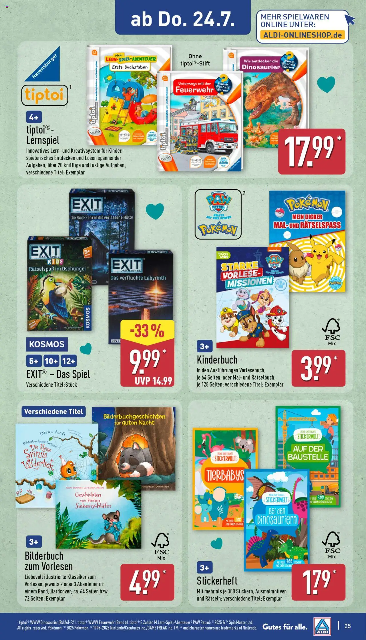 Aldi Prospekt 	 - Seite 25 - gültig ab 21.07.2025