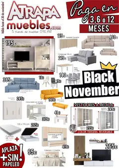 Vista previa del folleto Atrapa Muebles - Black Friday válido desde 01/11/2025