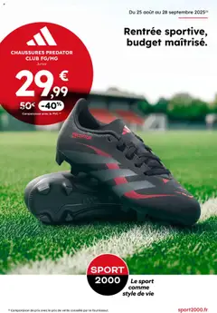 Aperçu Sport 2000 prospectus valable à partir du 25/08/2025
