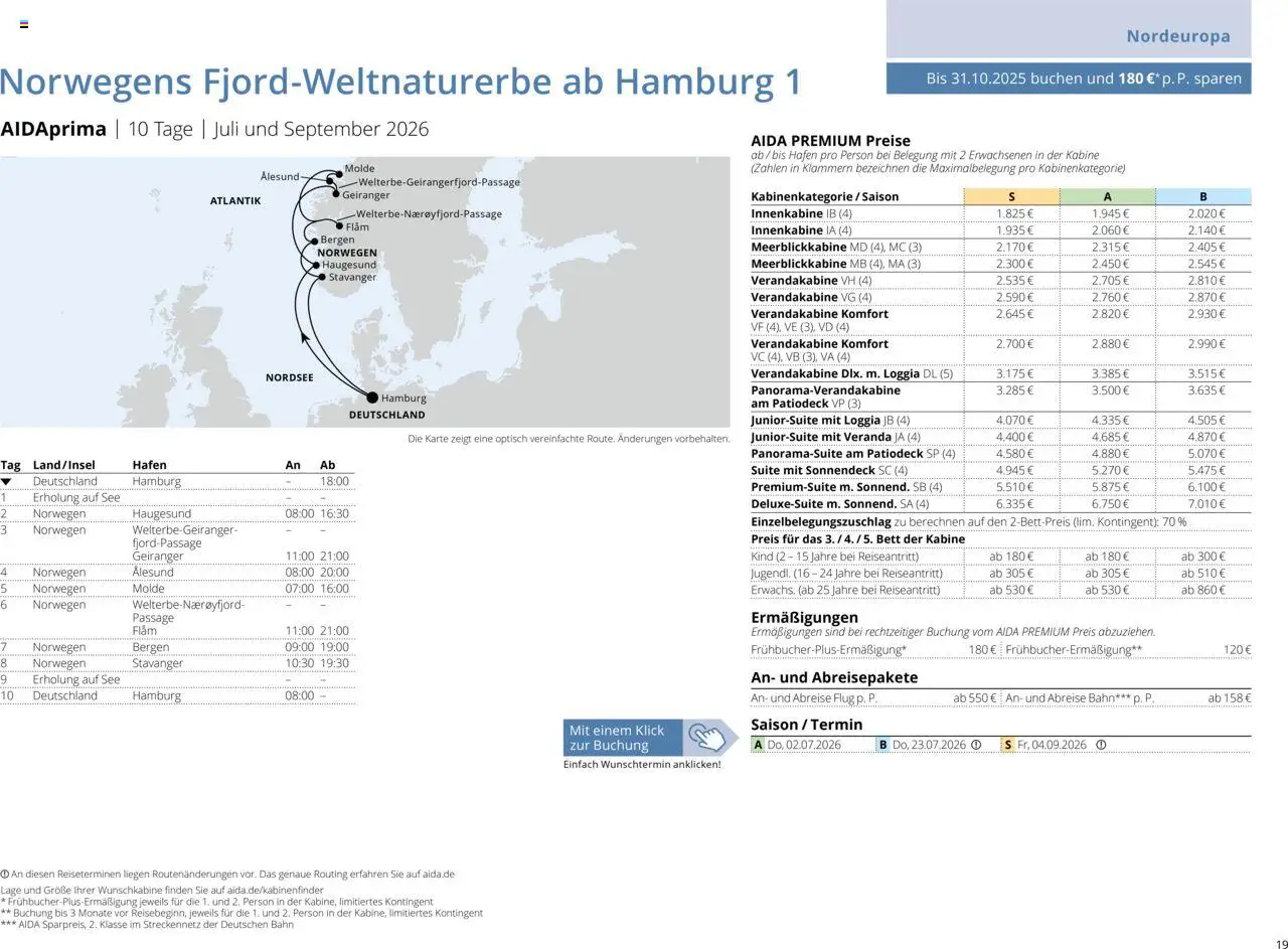 Aida Sommer 2026 - Seite 19 - gültig ab 01.03.2026