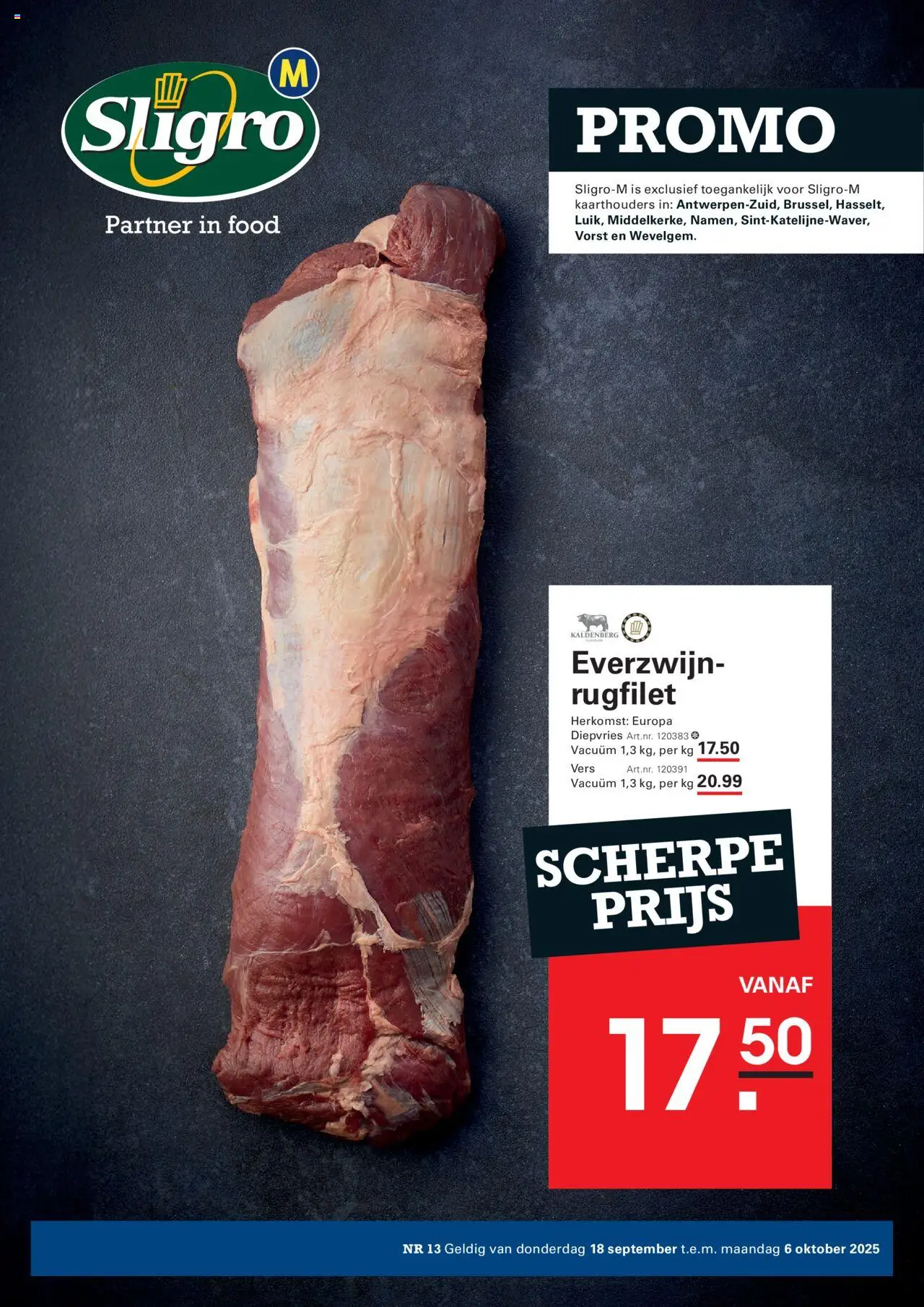 Sligro - Promo - pagina 1- geldig vanaf 18/09/2025