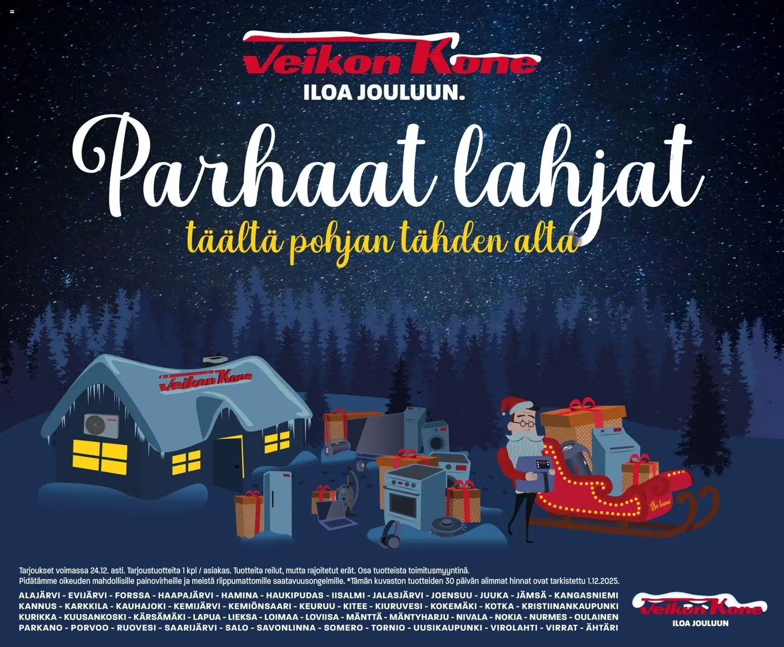 Veikon Kone tarjoukset - sivu 1- voimassa alkaen 08/12/2025