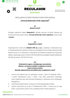 Podgląd Makro Gazetka - Regulamin loterii Poczuj doskonały smak wygranej ważny od 17.10.2025