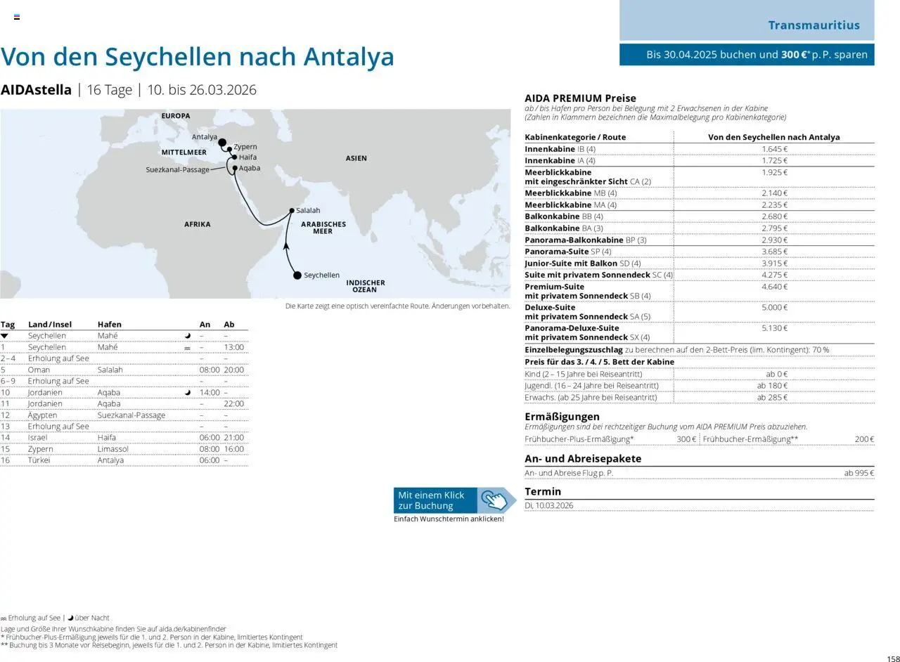 Aida Prospekt Winter 2025/26 - Seite 158 - gültig ab 01.10.2025