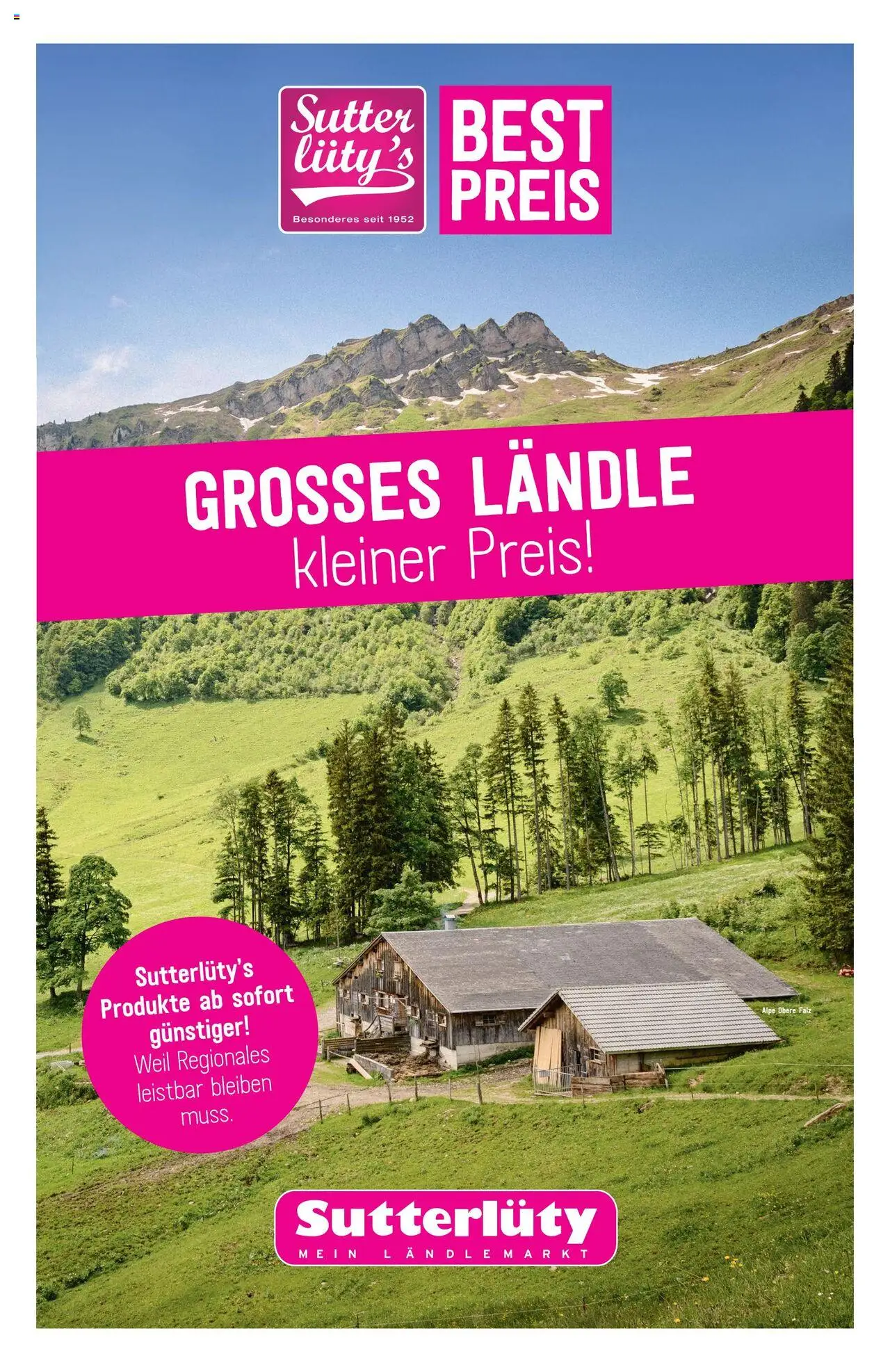 Sutterlüty Flugblatt - Seite 1- gültig ab 18.09.2025