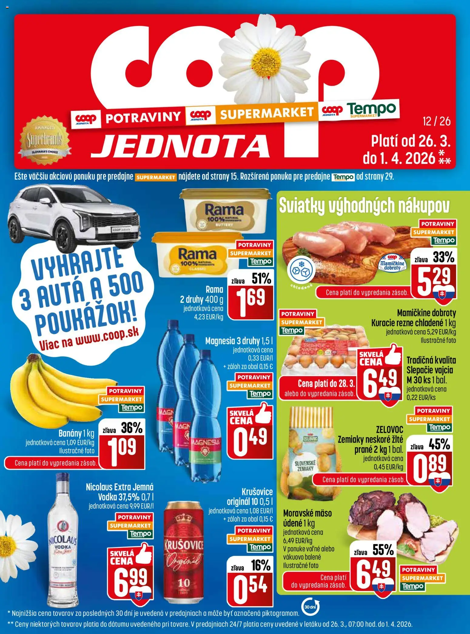 COOP Jednota leták - strana 1- platný od 26.03.2026
