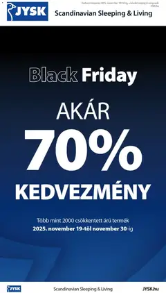 Előnézet JYSK Black Friday érvényes 2025.11.19.-tól