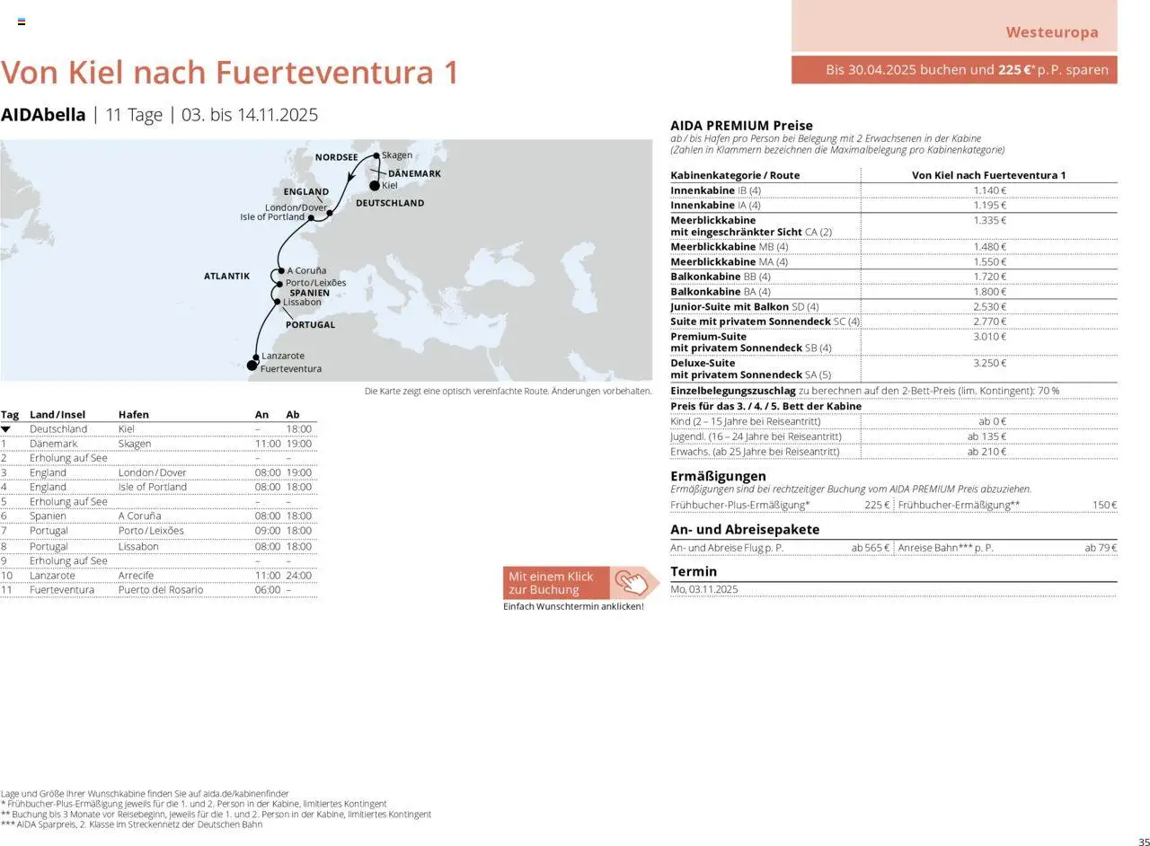 Aida Prospekt Winter 2025/26 - Seite 35 - gültig ab 01.10.2025