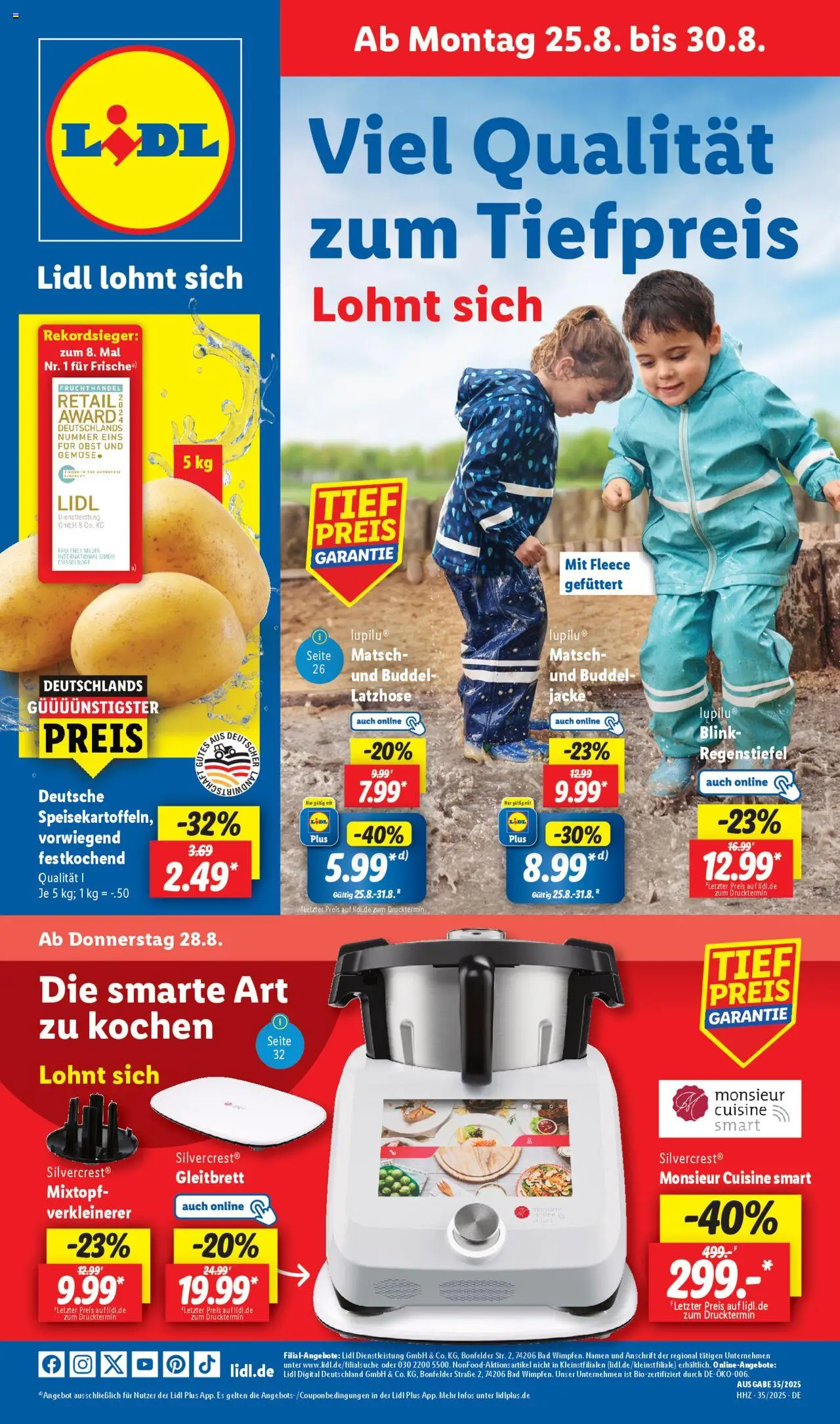 Lidl Prospekt 	 - Seite 1 - gültig ab 25.08.2025