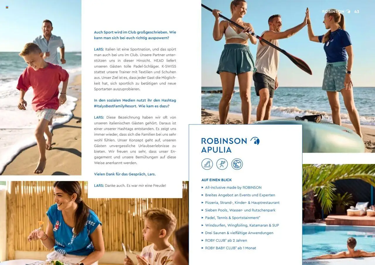 TUI Robinson 2024/25 - Unsere Clubs & Storys - Seite 43 - gültig ab 04.11.2024