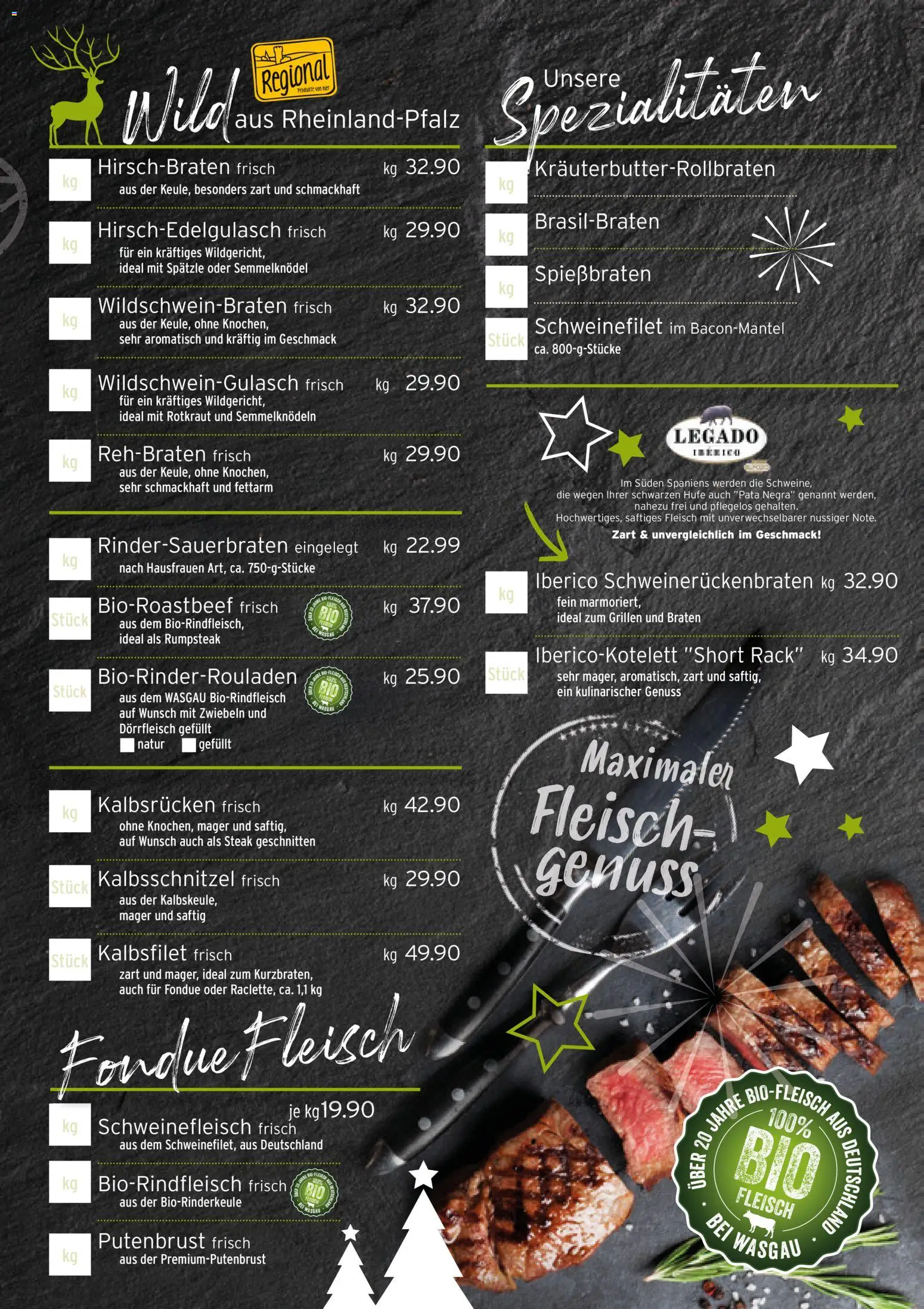 Wasgau Bestellschein Metzgerei - Seite 3 - gültig ab 28.11.2025