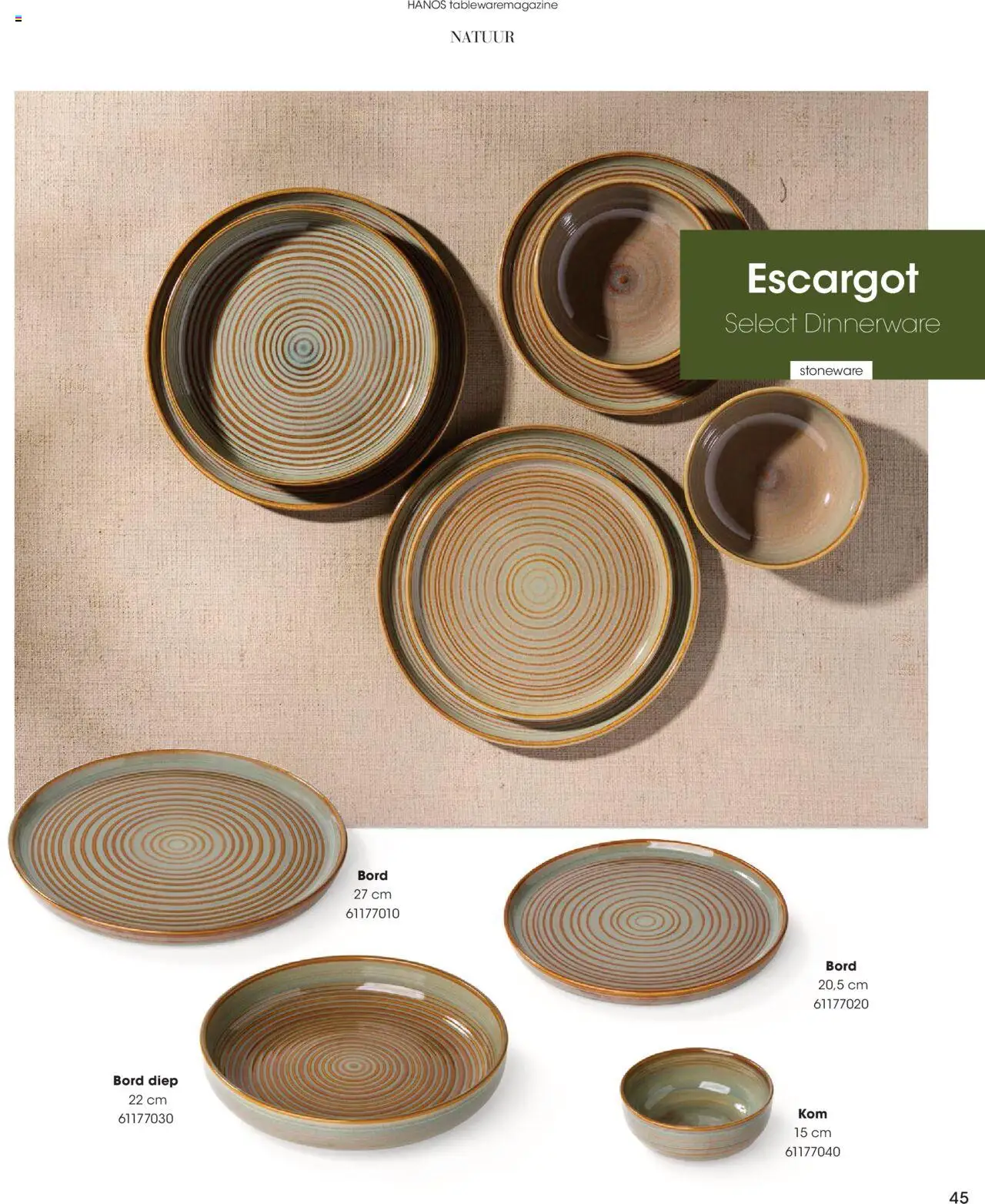 Hanos - Tableware magazine 2025-2026 - page 45- valid from 01-09-2025