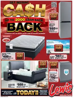 Preview Lewis Stores Eswatini Cash Back Brochure valid from 13/04/2026