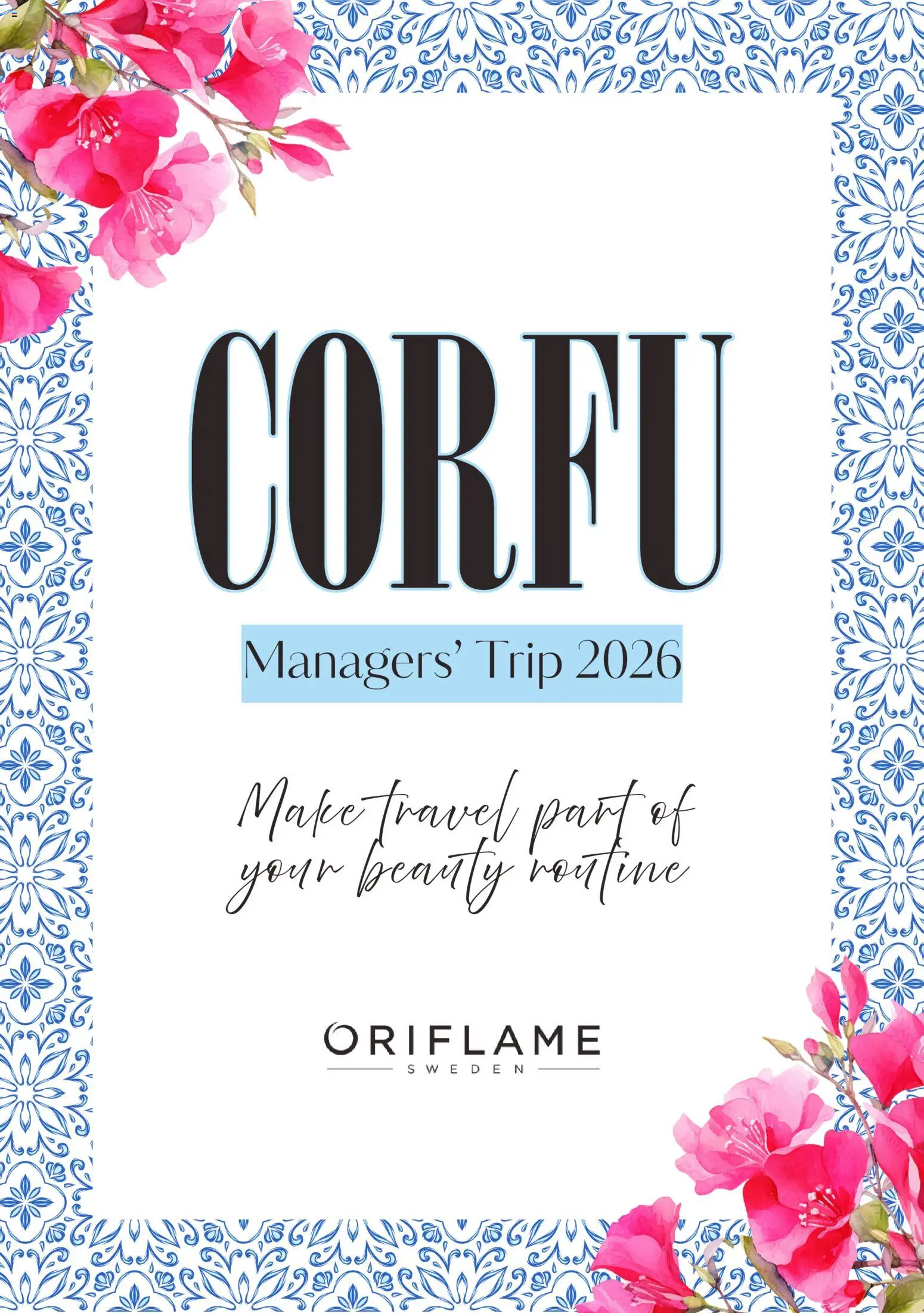 Oriflame - Managers' Trip: Corfu 2026 - page 1- valid from 21/10/2025