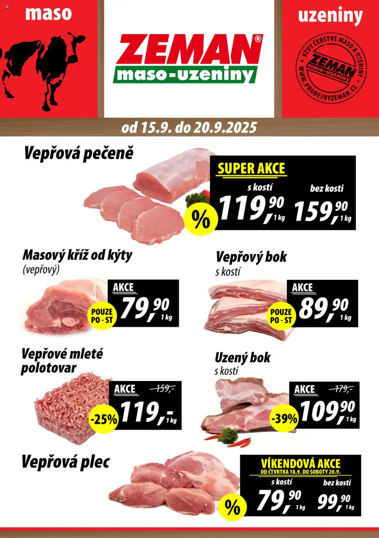 Prodejny Zeman leták - strana 1- platný od 15.09.2025