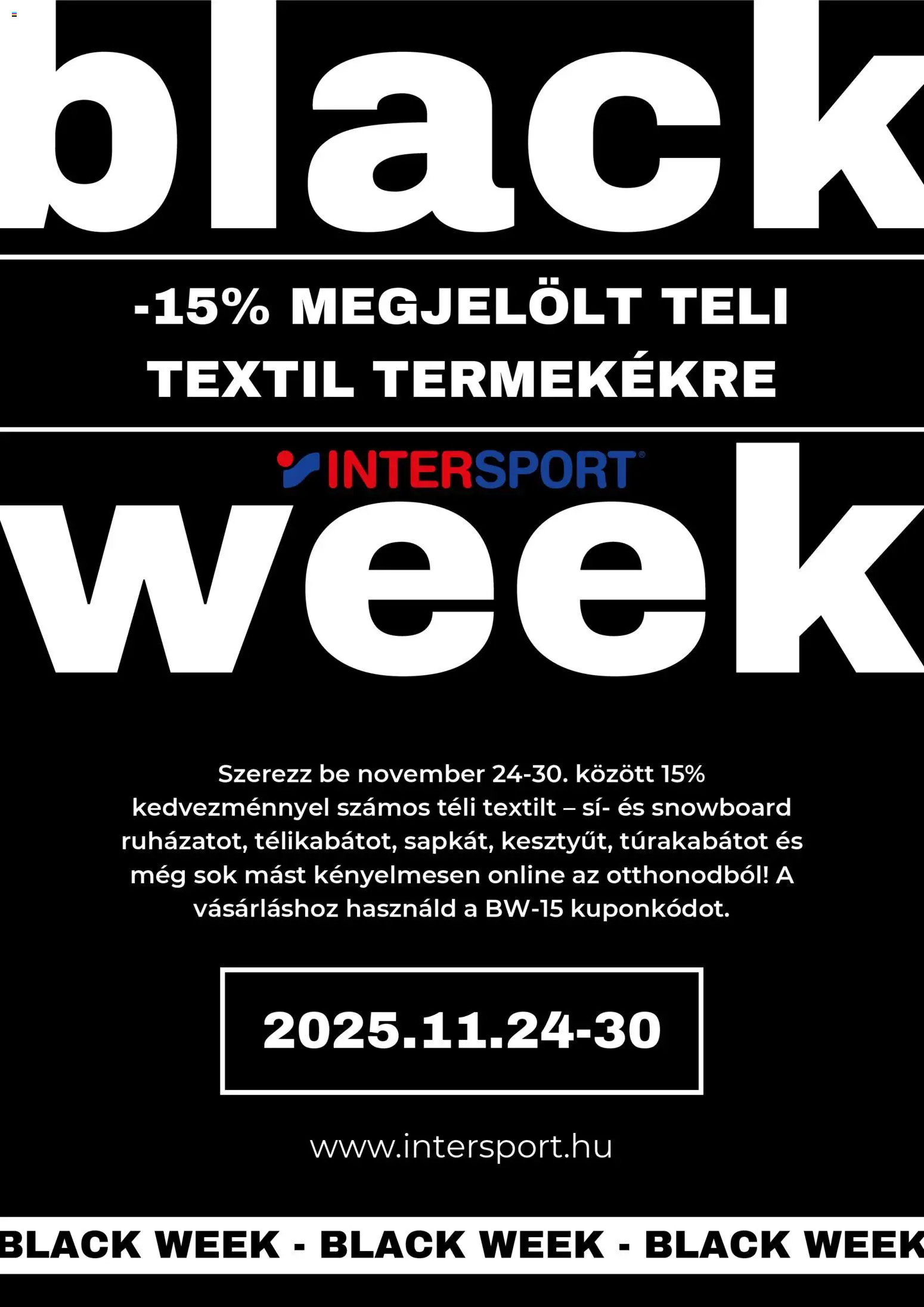 Intersport Black Friday - 1oldal - érvényes 2025.11.24.-tól