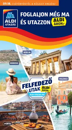 Előnézet Aldi - Utazás katalógus érvényes 2025.09.18.-tól