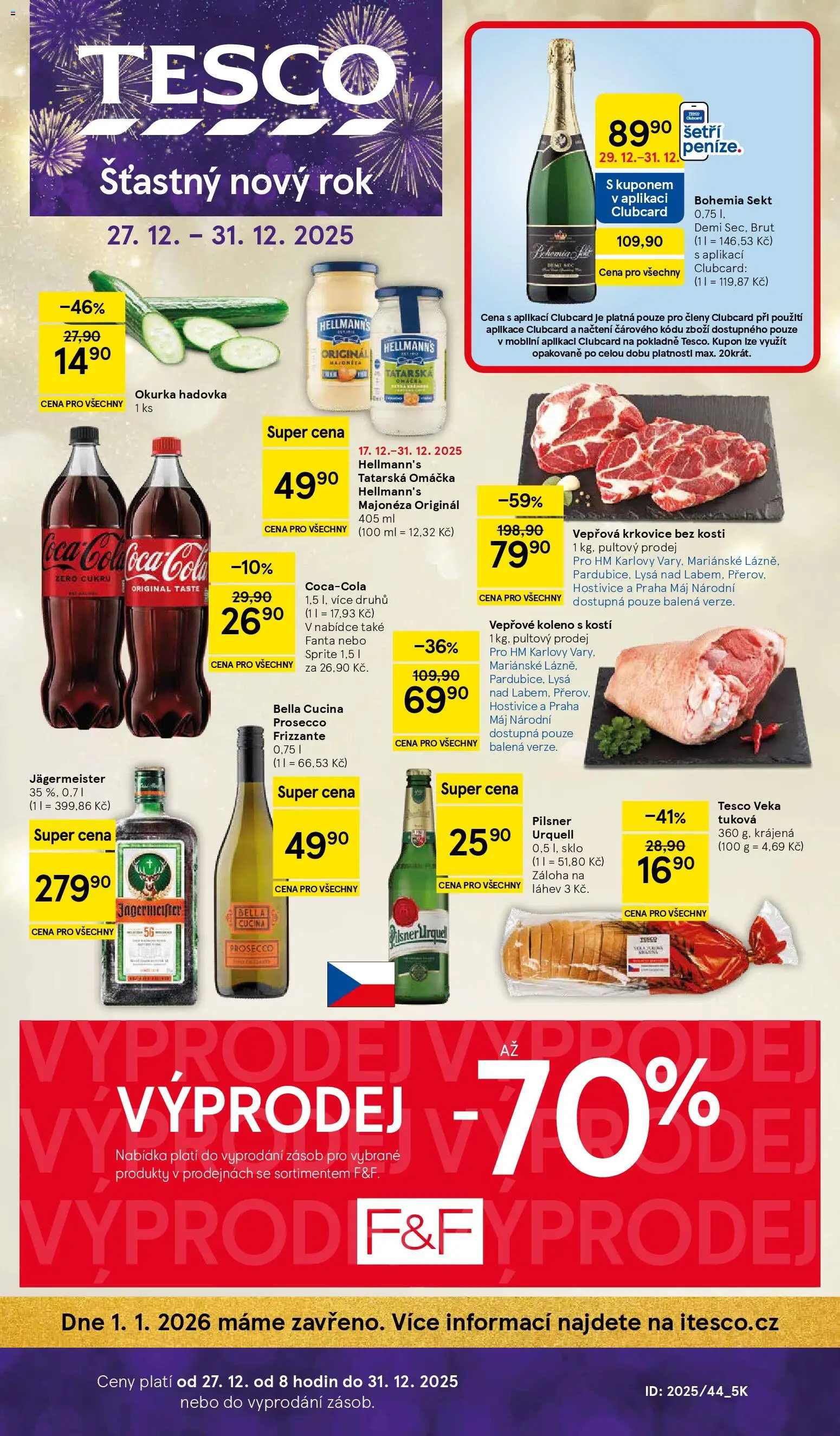 Tesco leták - Hypermarket - strana 1- platný od 27.12.2025