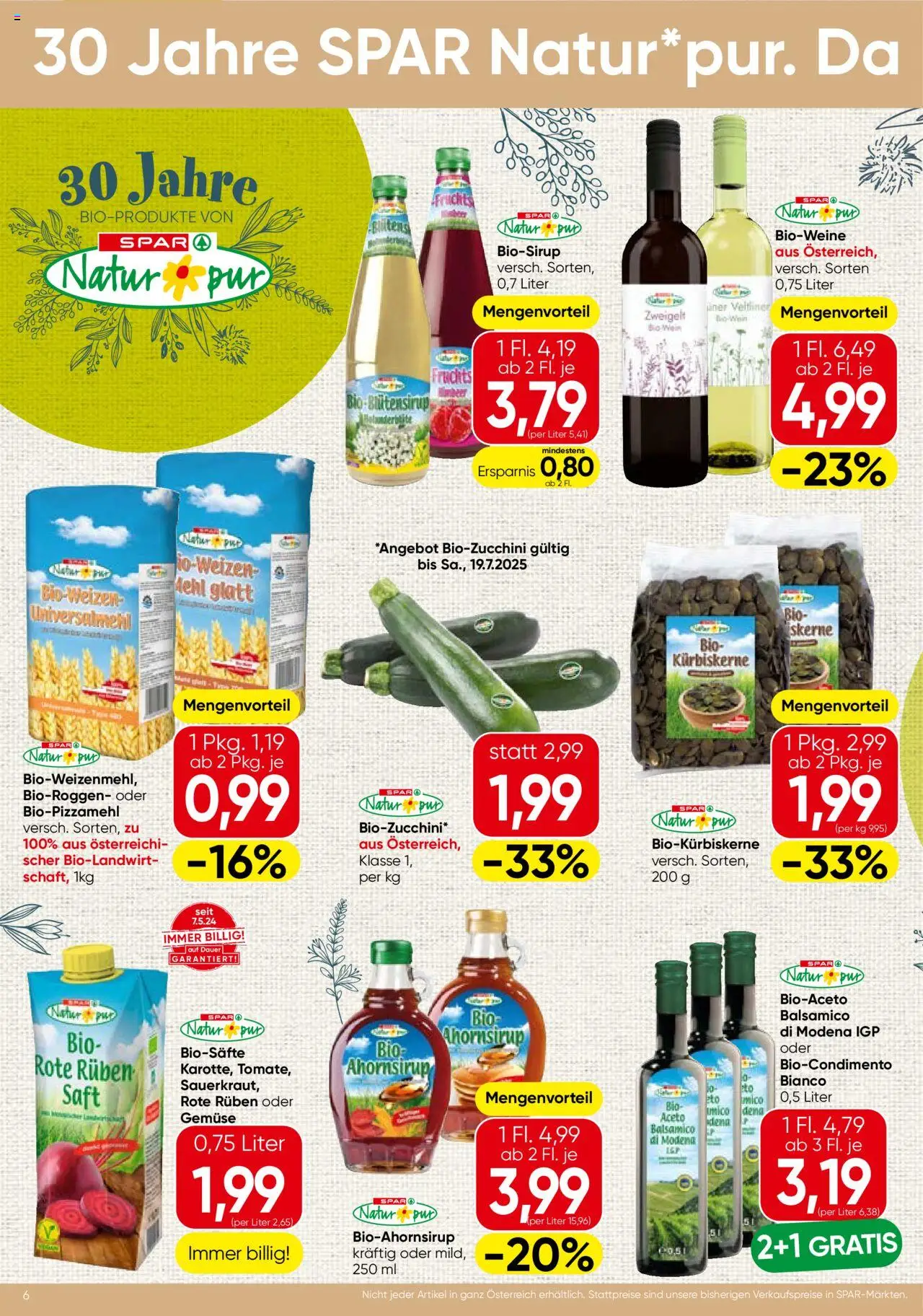 Spar Flugblatt - Oberösterreich - Seite 6- gültig ab 17.07.2025