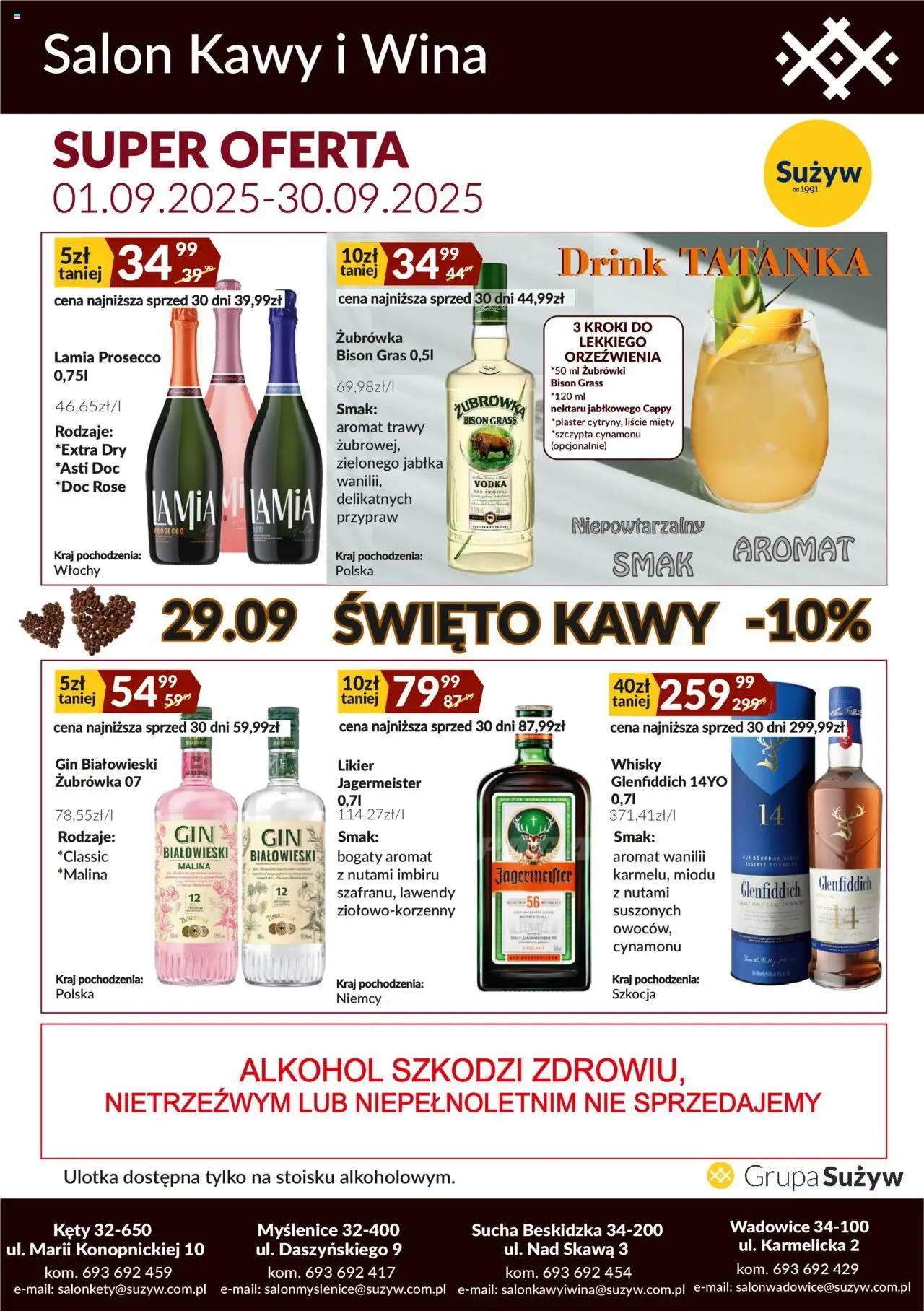Sużyw Gazetka - Salon kawy i wina - strona 1- ważny od 01.09.2025