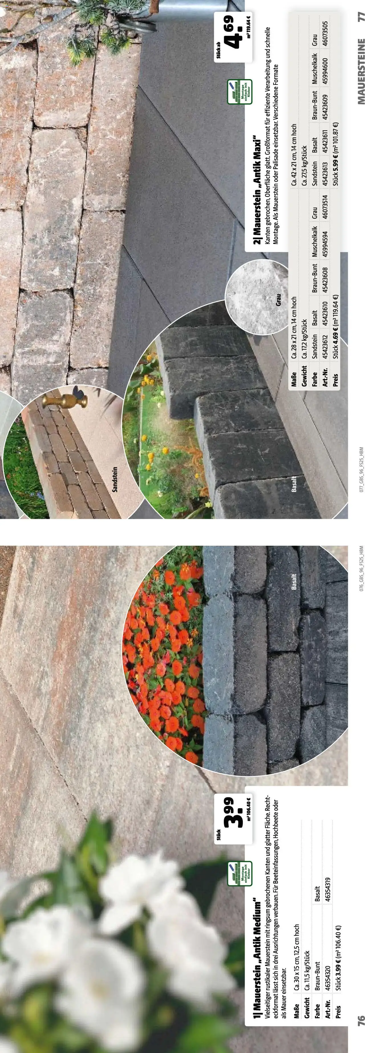 Hagebau Katalog Gartenbaustoffe - Seite 77 - gültig ab 02.03.2025