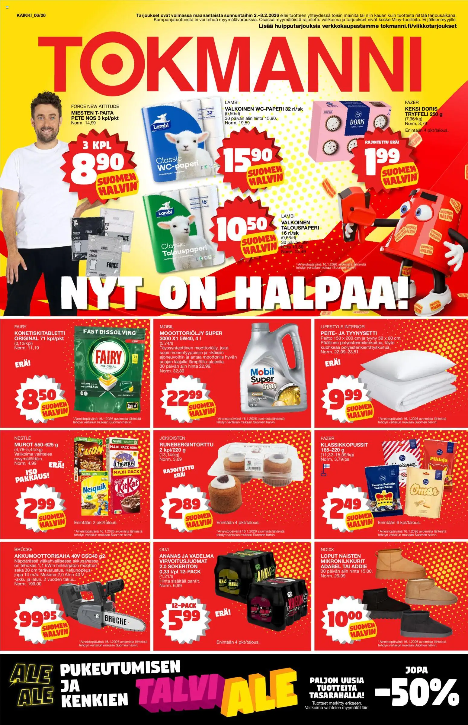 Tokmanni tarjoukset - sivu 1- voimassa alkaen 02/02/2026