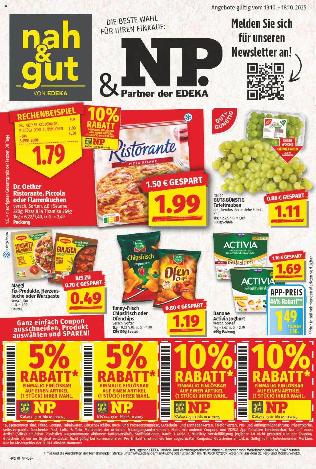 NP Discount Prospekt 	 - Seite 1 - gültig ab 13.10.2025