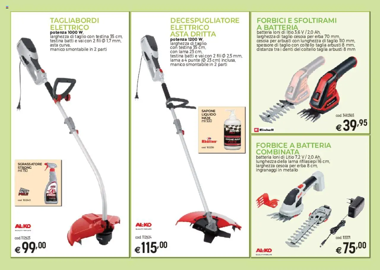 Catalogo Macchine da giardino Brico OK	 - pagina 3 - valido dal 03/03/2025