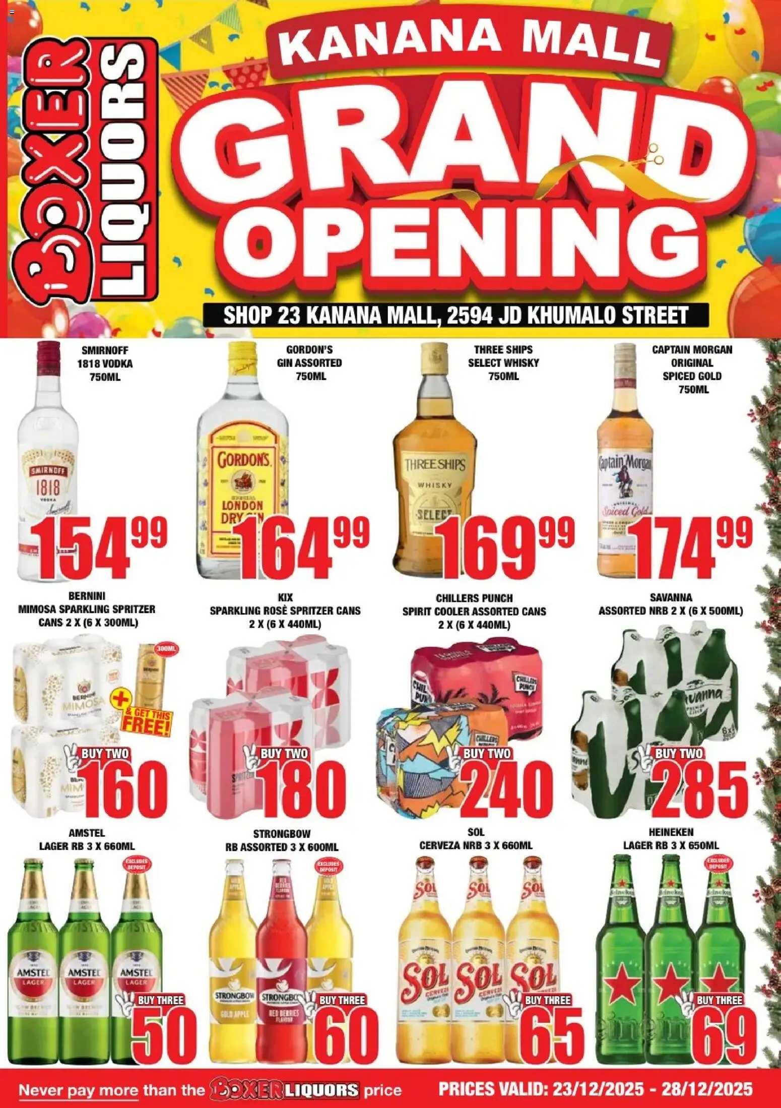 Boxer - Kanana Mall Liquors - page 1- valid from 23/12/2025