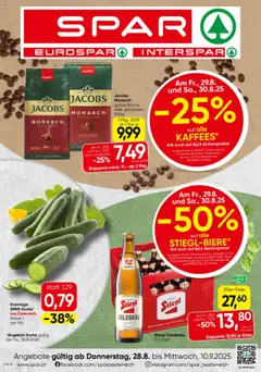 Vorschau Spar Flugblatt - Wien gültig ab 28.08.2025