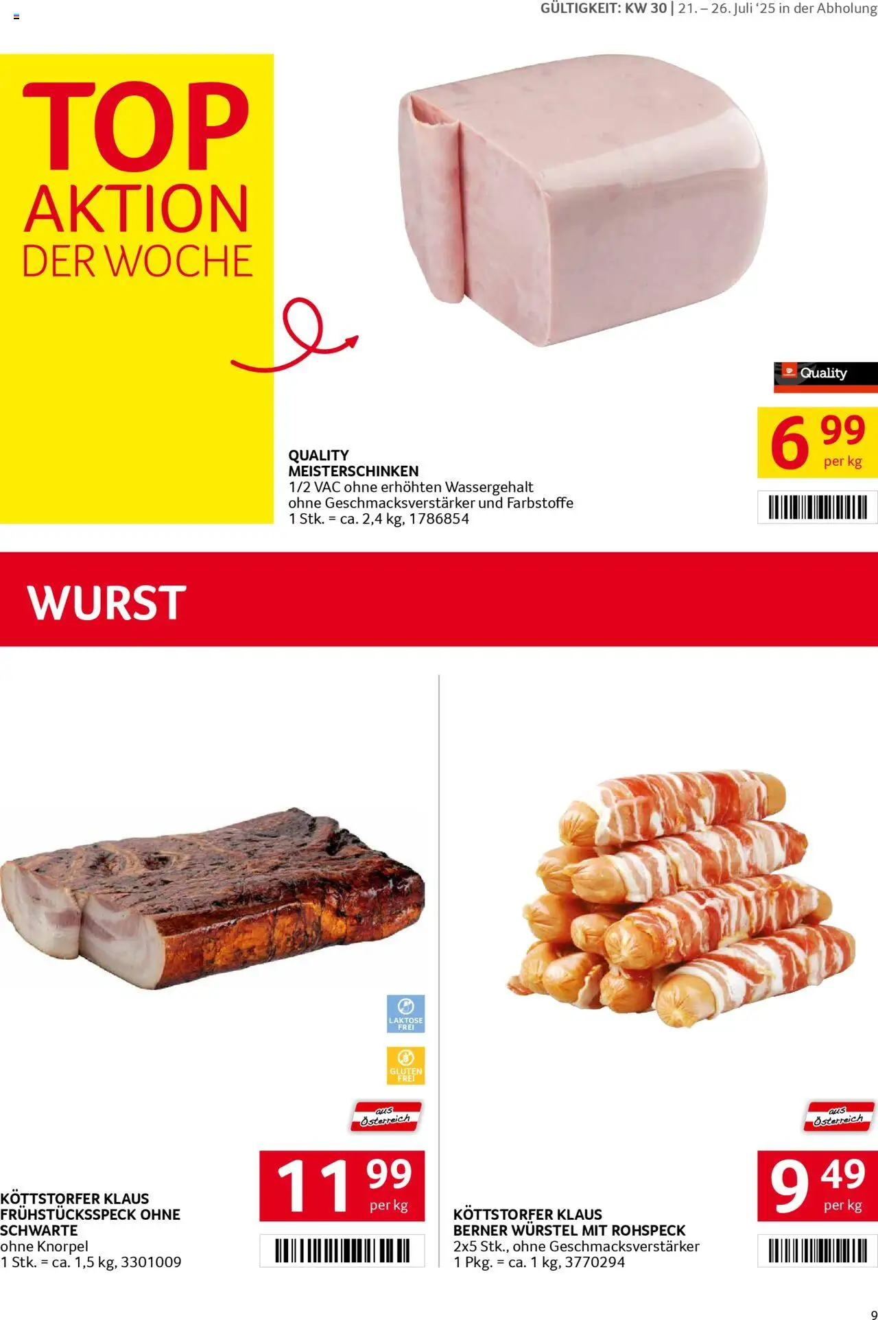 Transgourmet Flugblatt - Seite 9- gültig ab 20.07.2025