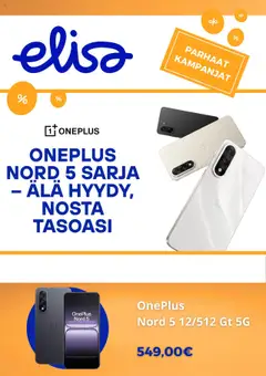 Esikatselu Elisa tarjoukset voimassa alkaen 18/07/2025