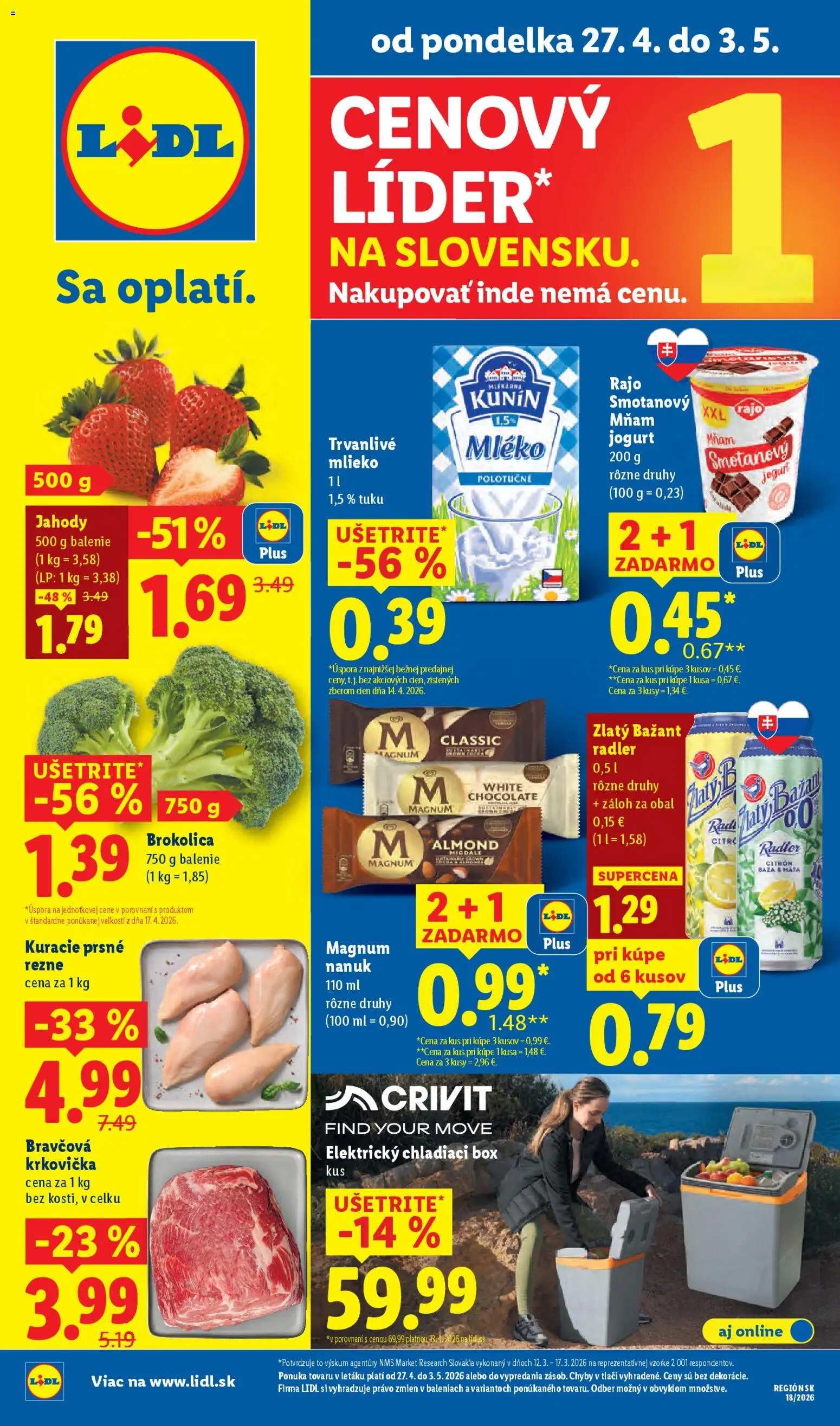 Lidl leták - strana 1- platný od 27.04.2026