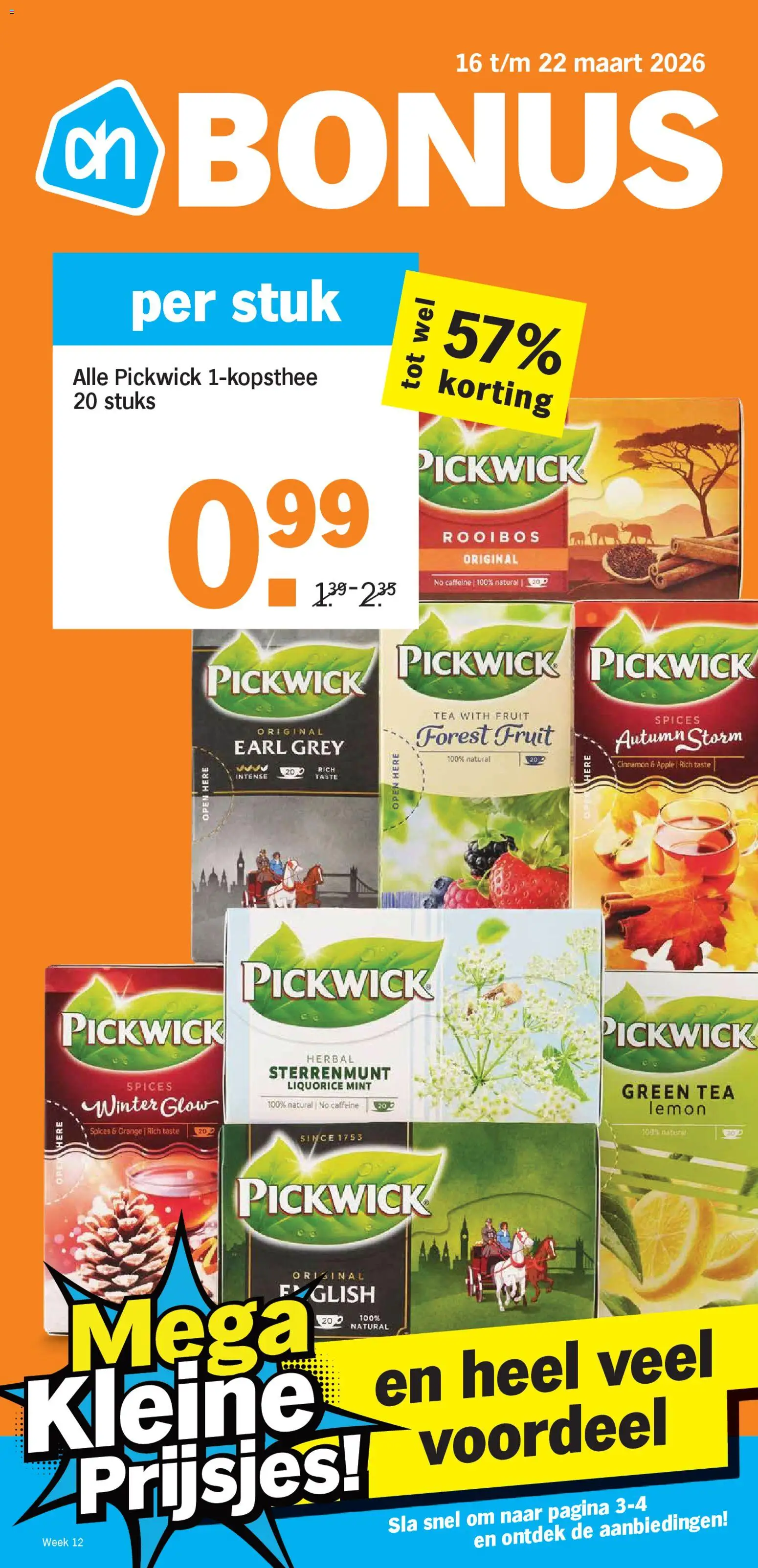 Albert Heijn folder week 12 - pagina 1- geldig vanaf 16-03-2026