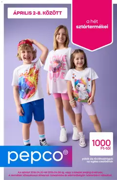Előnézet Pepco akciós újság érvényes 2026.04.02.-tól
