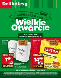 Podgląd Delikatesy Centrum Gazetka - Sanok Otwarcie ważny od 16.10.2025