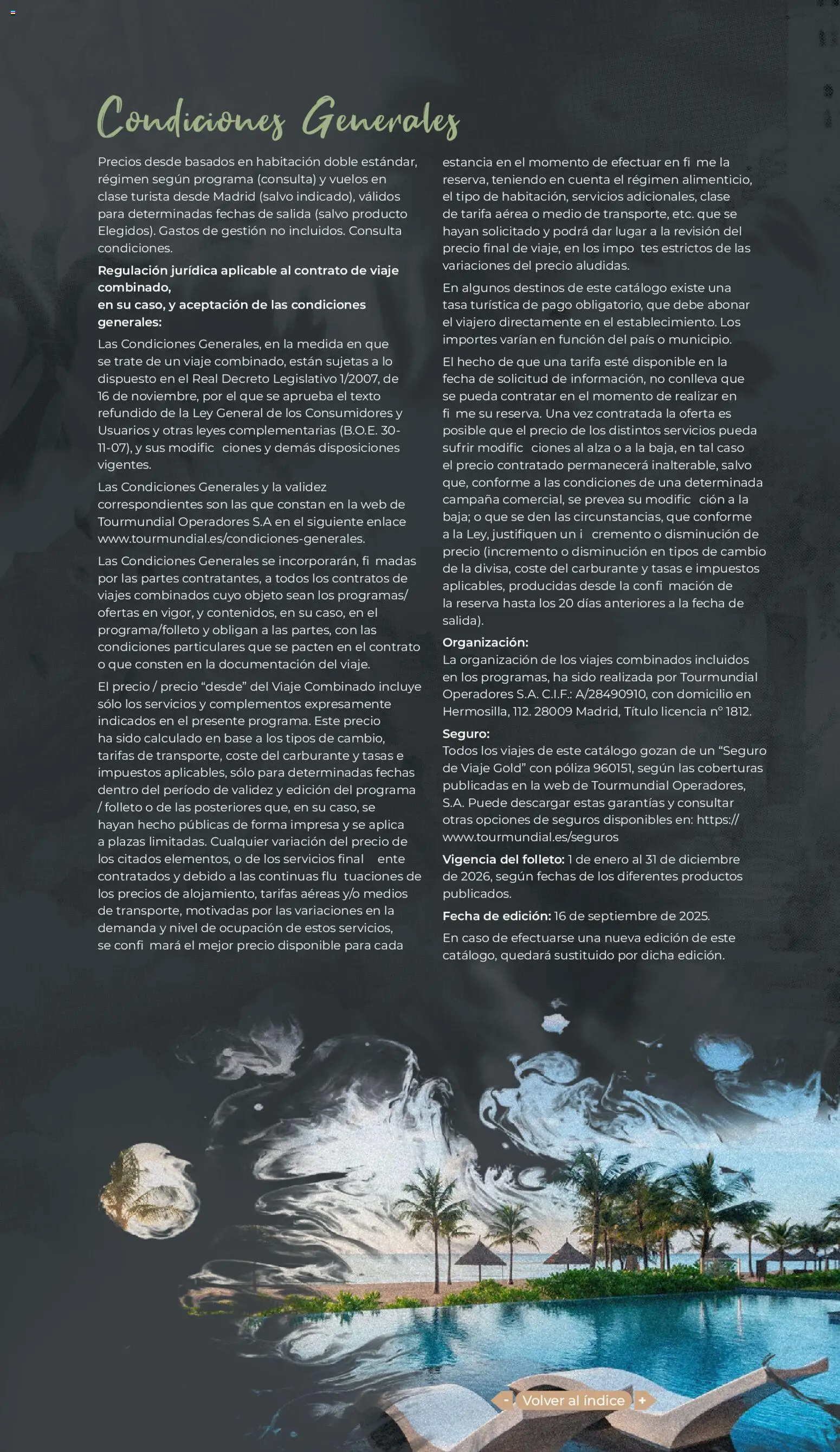 Viajes El Corte Inglés - Catálogo Tourmundial Premium - Página de 166 - Válido desde 01/01/2026