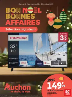Auchan - Bon Noël et Bonnes Affaires : Sélection hig-tech geldig vanaf 02/12/2025