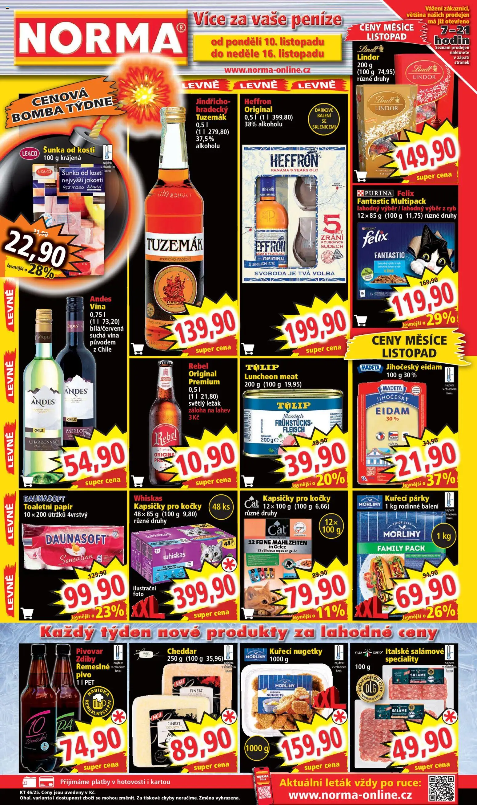 Norma leták - strana 1- platný od 10.11.2025