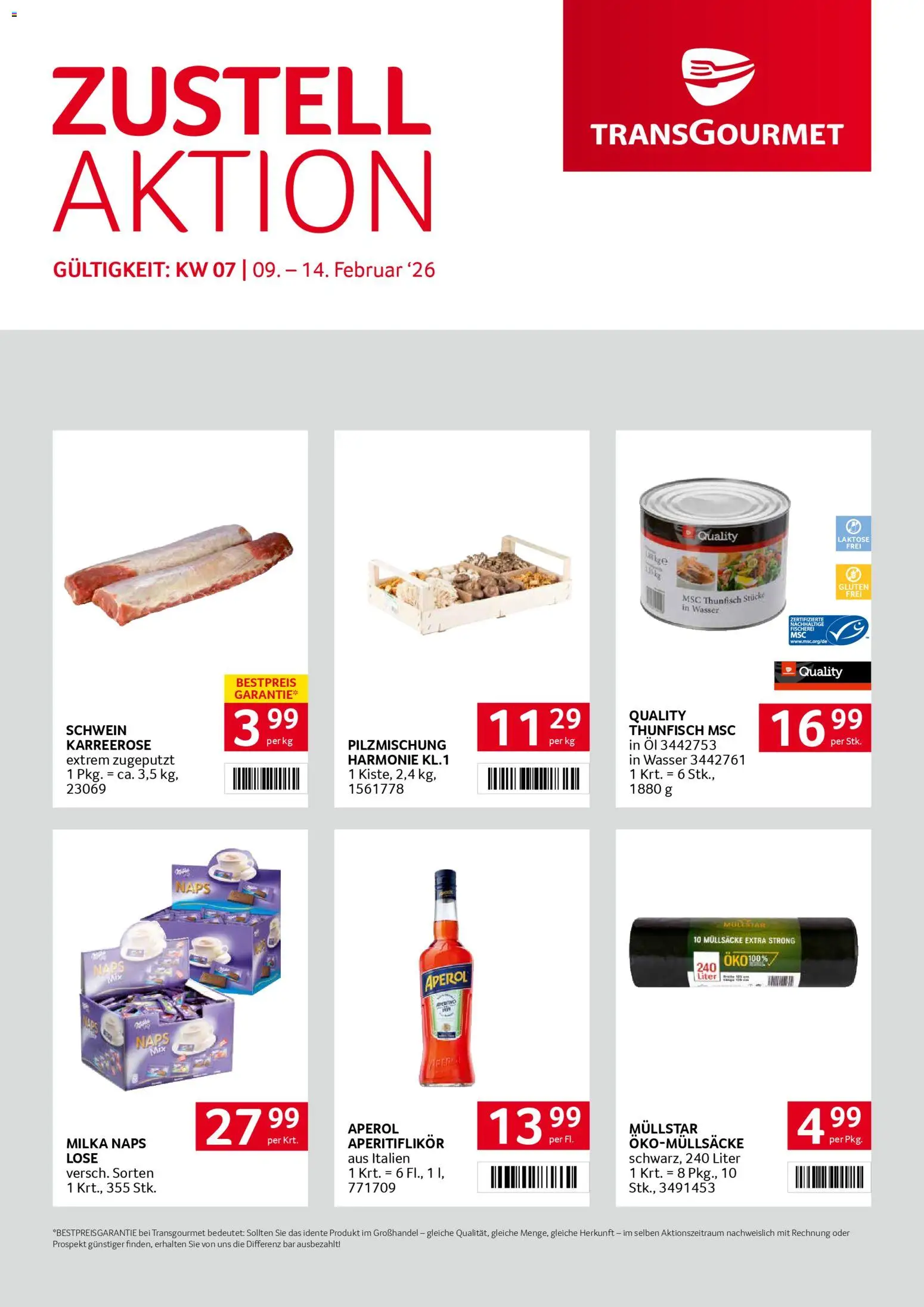 Transgourmet Zustellaktion - Seite 1- gültig ab 09.02.2026