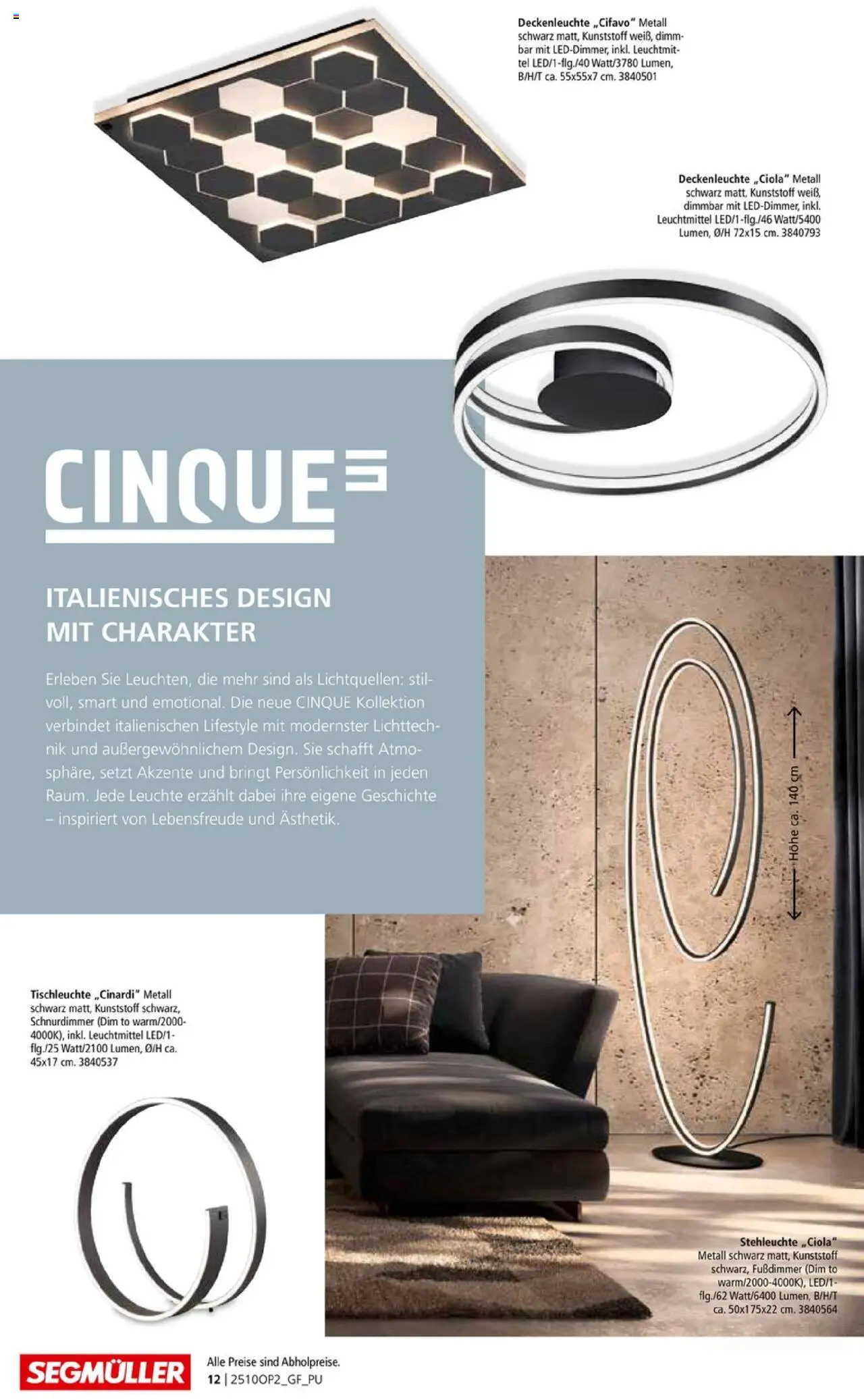 Segmüller Leuchten Spezial - Seite 12 - gültig ab 29.09.2025