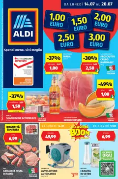 Anteprima Volantino Aldi	 valida dal 14/07/2025