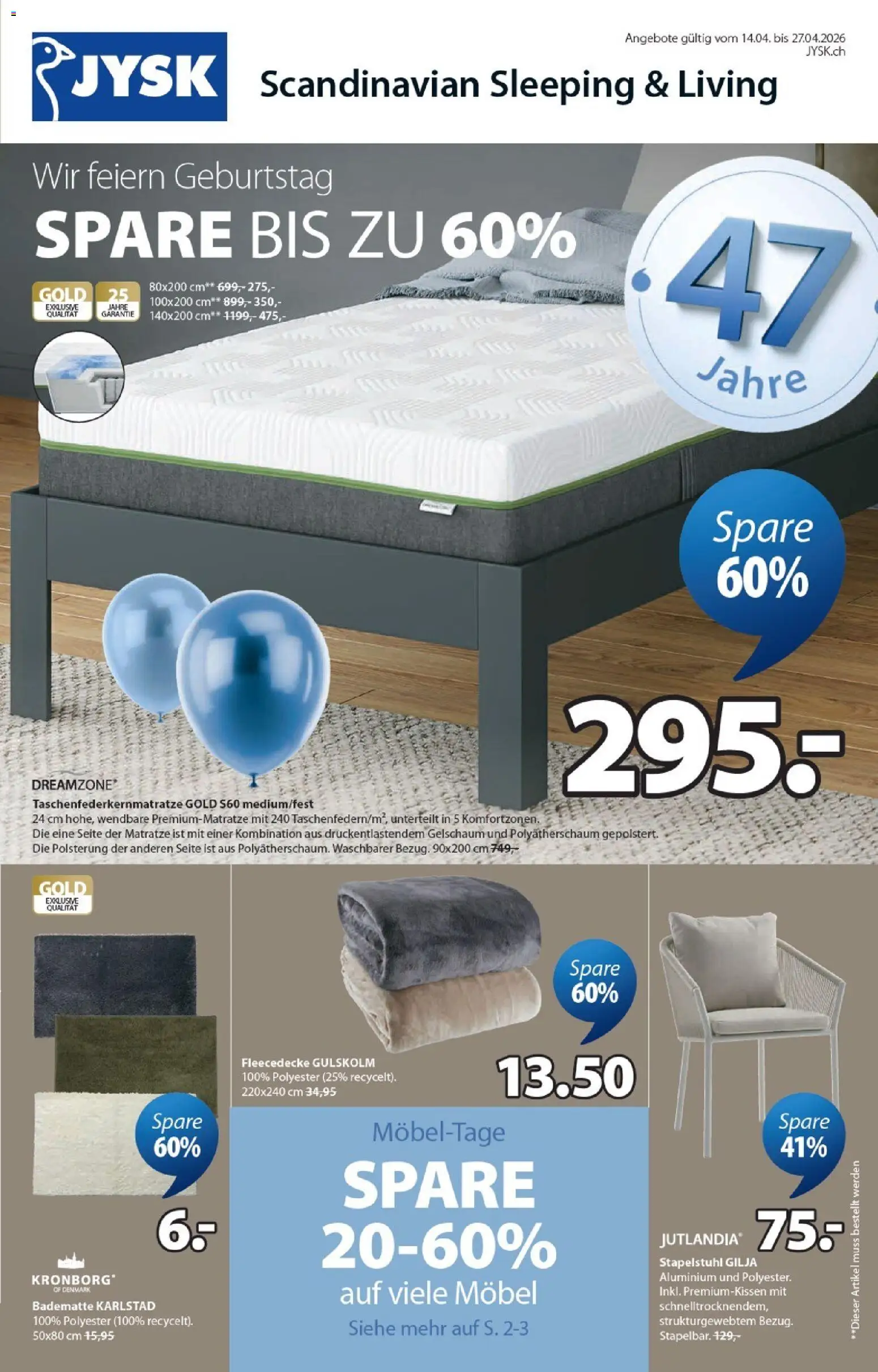JYSK aktionen - Seite 1- gültig ab 14.04.2026