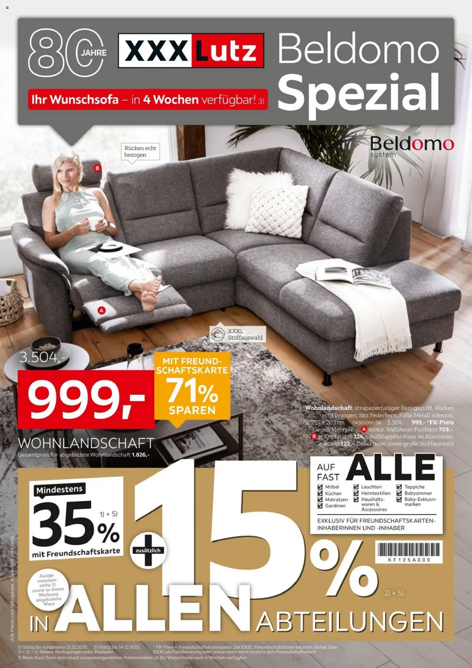 XXXL Lutz Beldomo Spezial - Seite 1 - gültig ab 07.12.2025