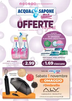 Anteprima Volantino Acqua e Sapone	 valida dal 12/10/2025