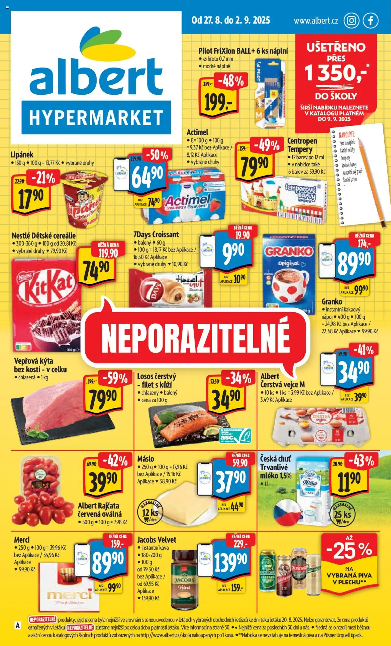 Albert leták - Hypermarket - strana 1- platný od 27.08.2025