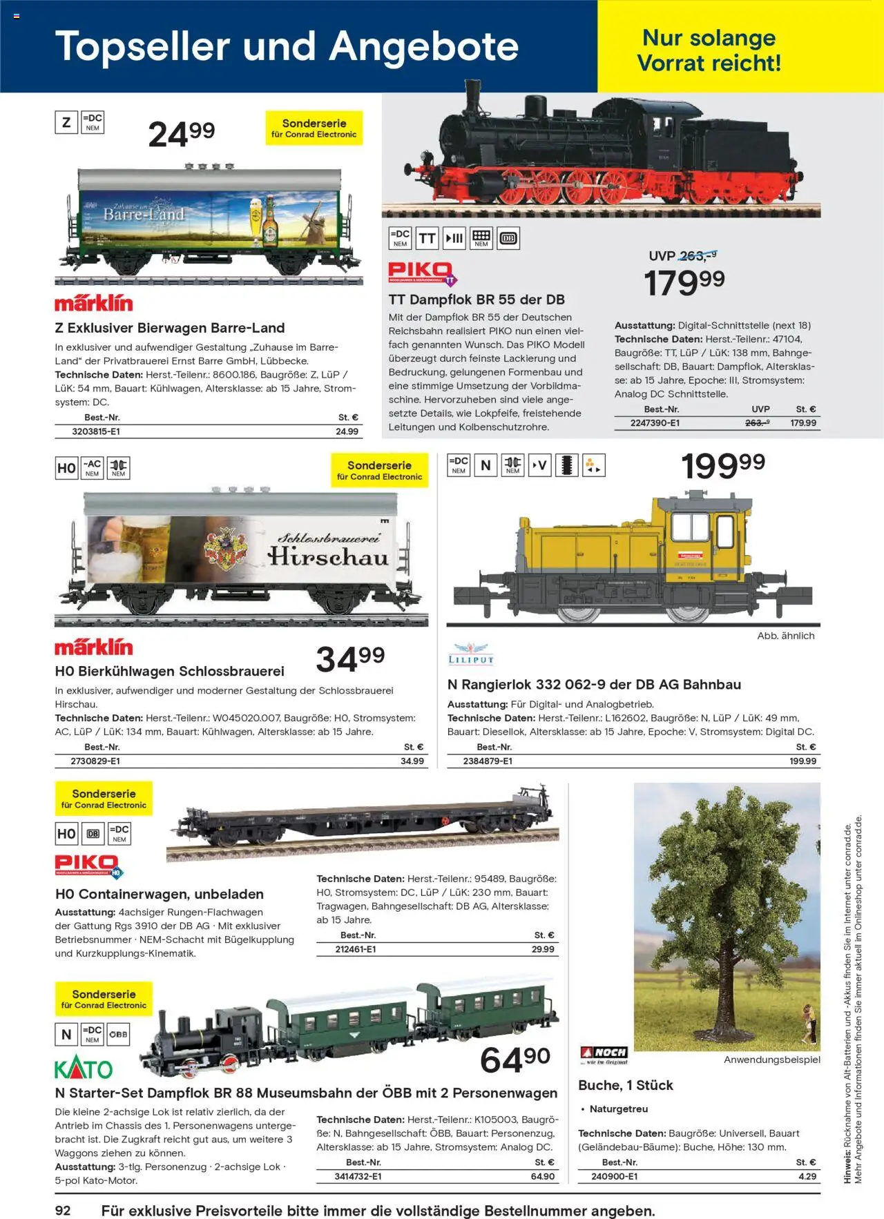 Conrad  Modellbahn Katalog - Seite 94 - gültig ab 25.08.2025